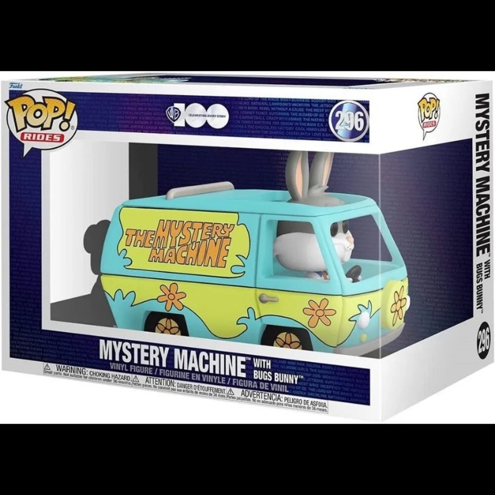 Funko Pop Ride Super Deluxe WB 100  Looney Tunes Mystery Machine with Bugs Bunny